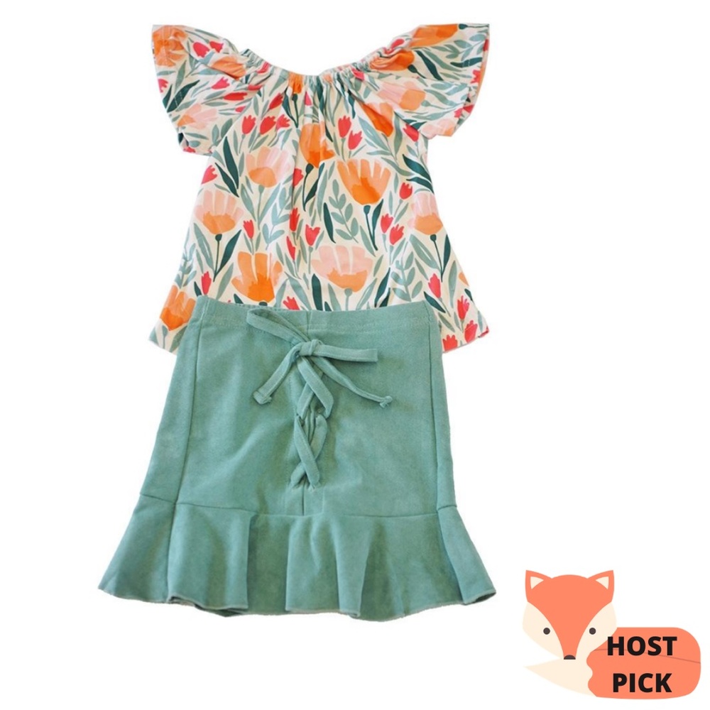 Girls Tulip Skirt Outfit